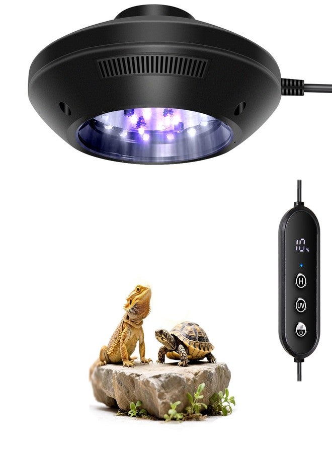 REPTITRIP LED UVB Light for Reptiles, 8W UVA UVB Lamp - Timer Switch, Adjustable Brightness, Ferguson Zones 1-4, Energy-Efficient, UVI Lamp for Bearded Dragons, Chameleon, Lizard, Snake, Non-Heating Equipment - Image 1